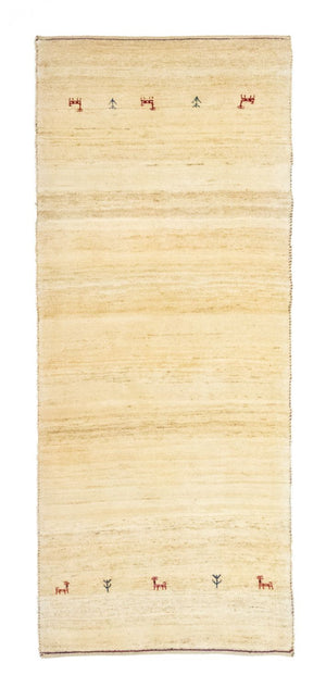 Løber Gabbeh-tæppe - Persisk - 215 x 75 cm - beige