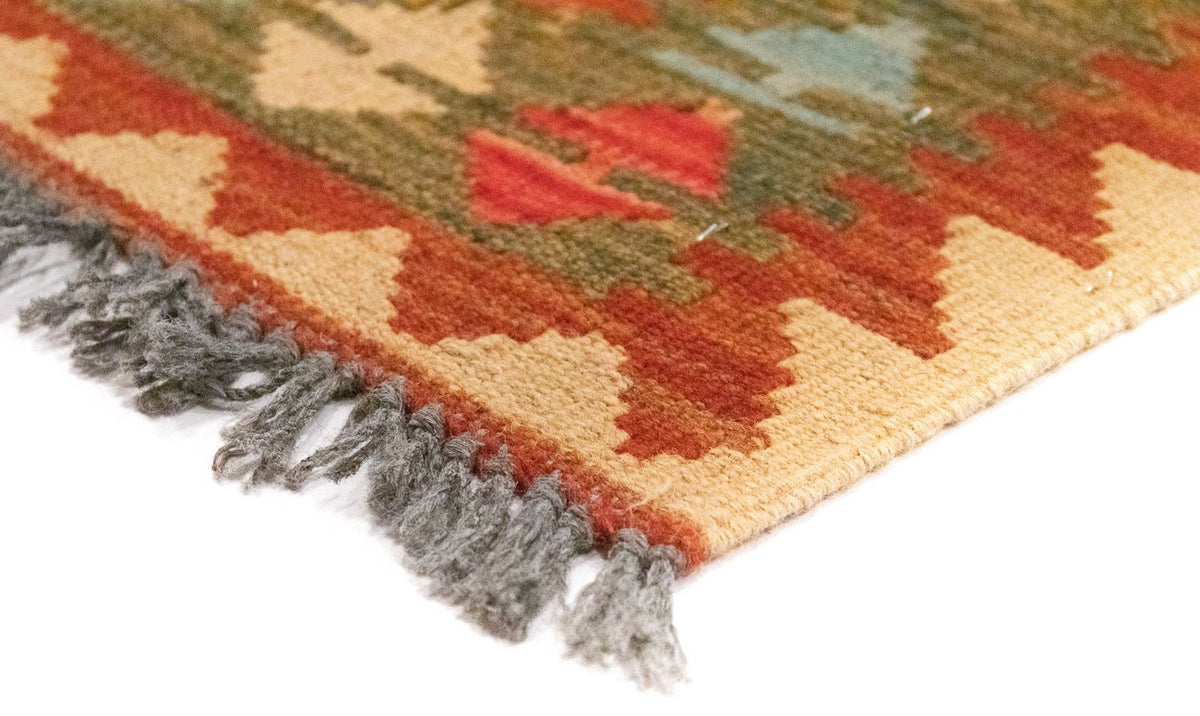 Løber Kelim-tæppe - orientalsk - 300 x 80 cm - brun