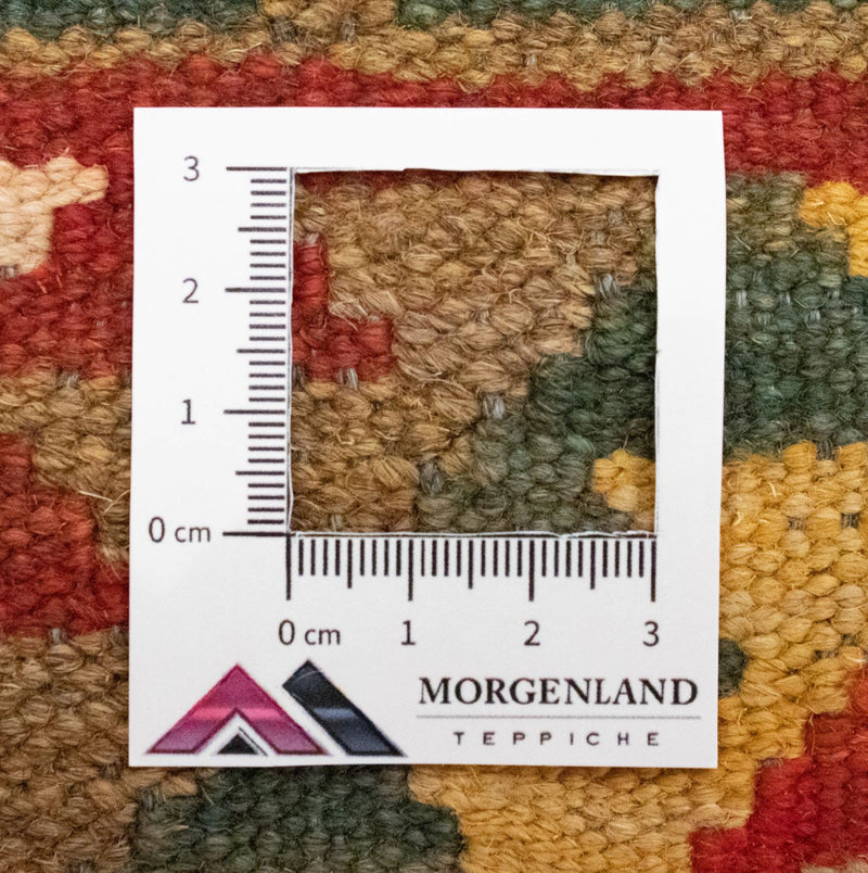 Kelim-tæppe - orientalsk - 90 x 60 cm - grøn