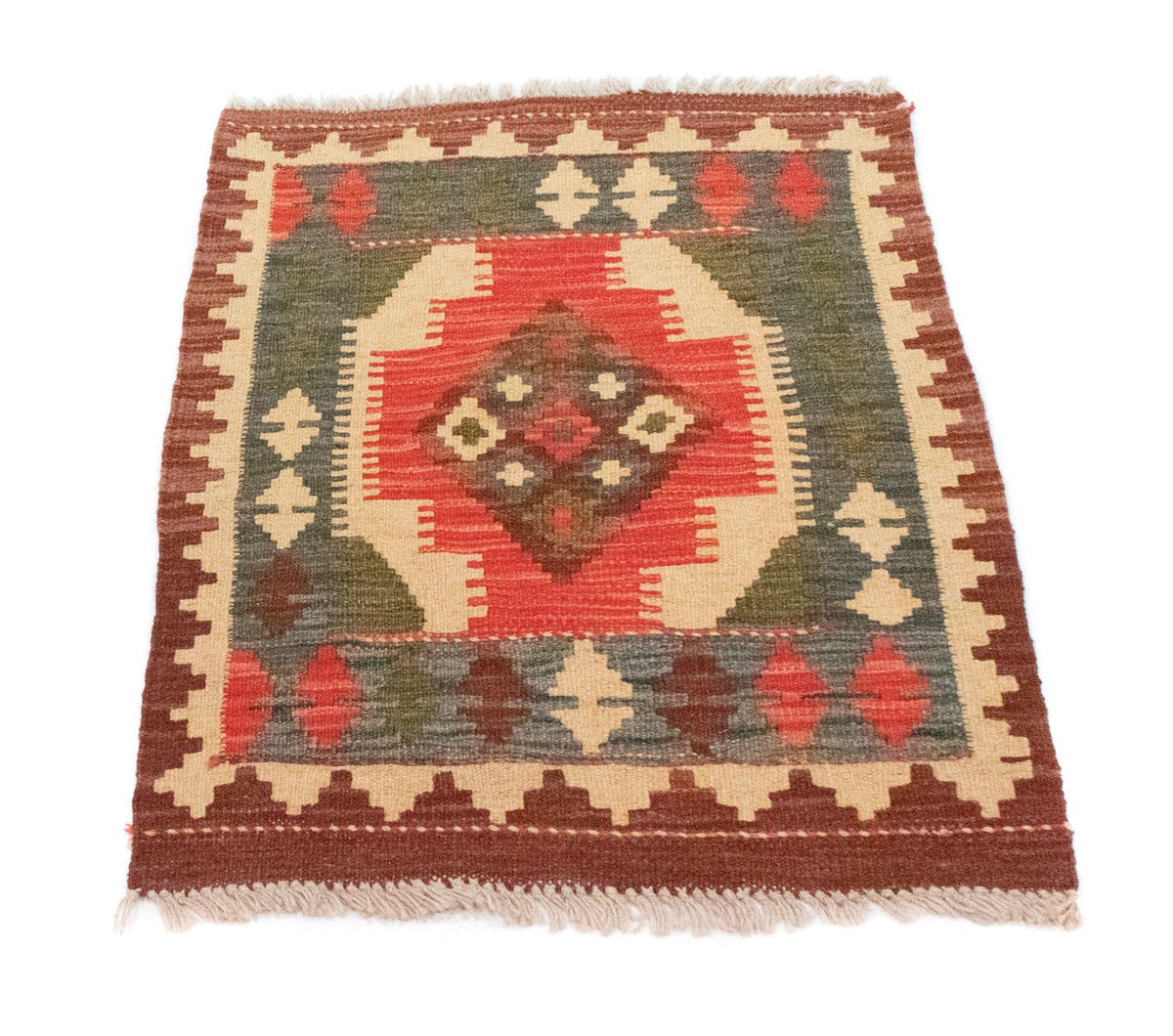 Kelim-tæppe - orientalsk - 90 x 60 cm - orange