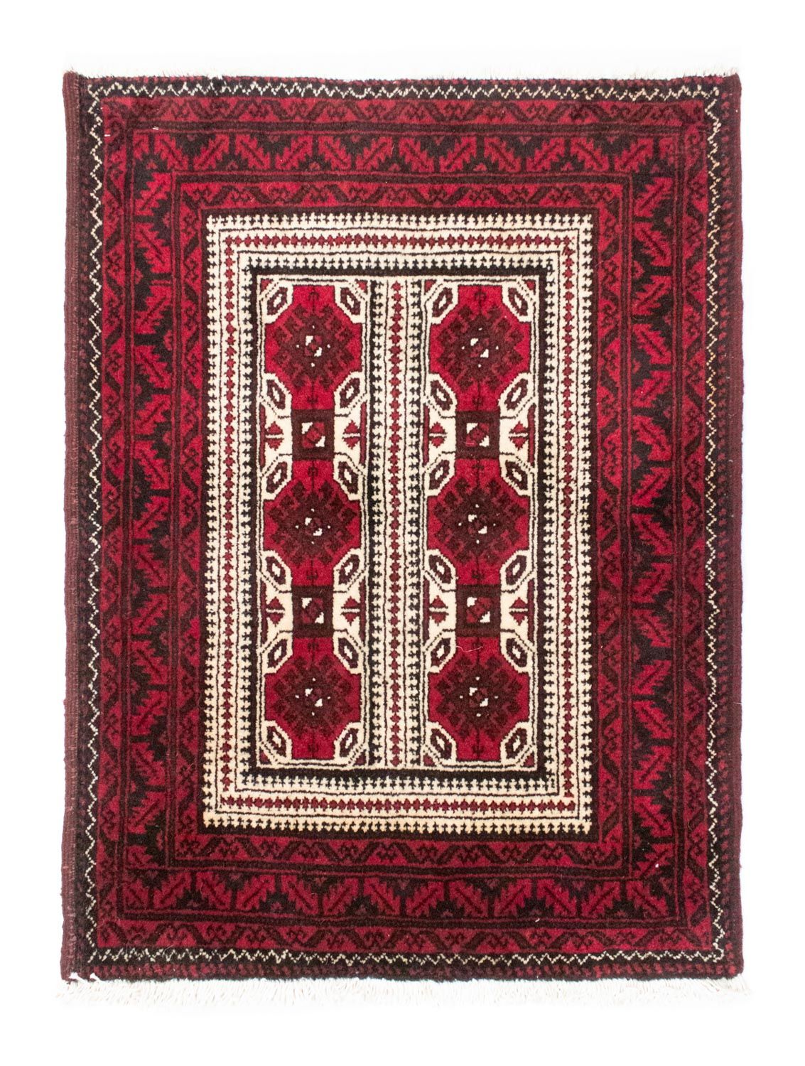 Baluch-tæppe - 95 x 74 cm - rød