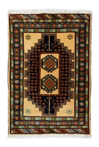 Turkaman-tæppe 64x91cm - Persisk tæppe