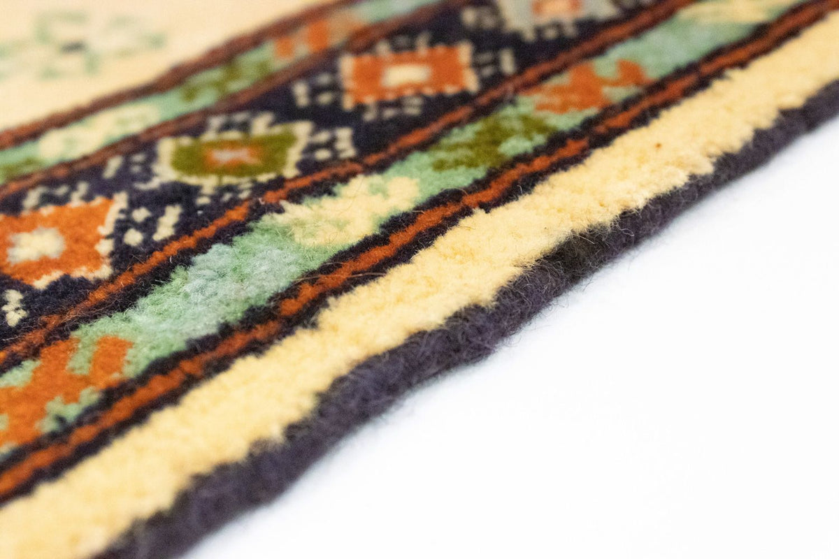 Turkaman-tæppe - 91 x 64 cm - blå