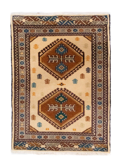 Turkaman-tæppe 63x88cm - Persisk tæppe