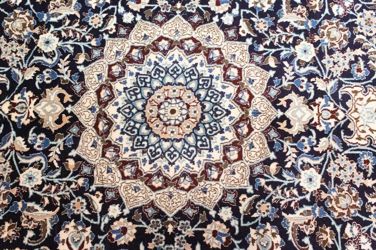 Persisk tæppe - Nain - Royal - 300 x 200 cm - mørkeblå