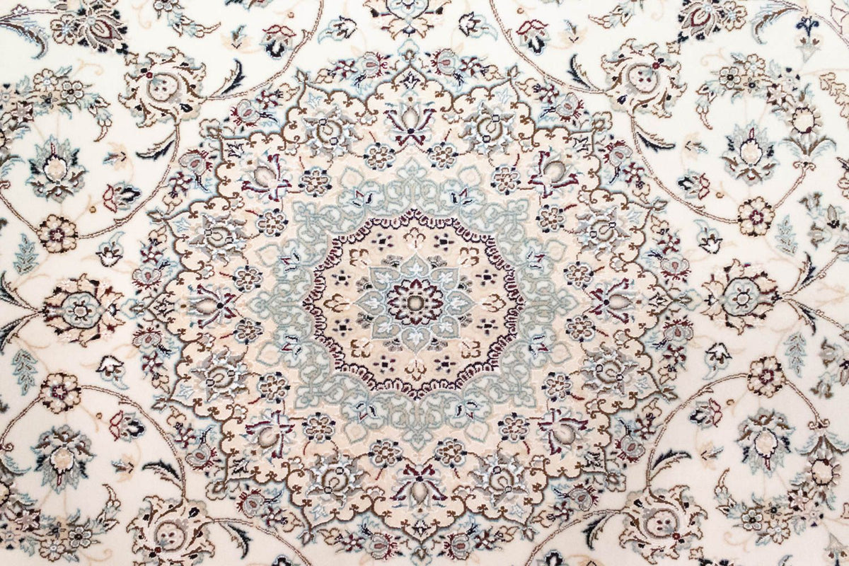 Persisk tæppe - Nain - Royal firkantet  - 255 x 242 cm - naturlig hvid