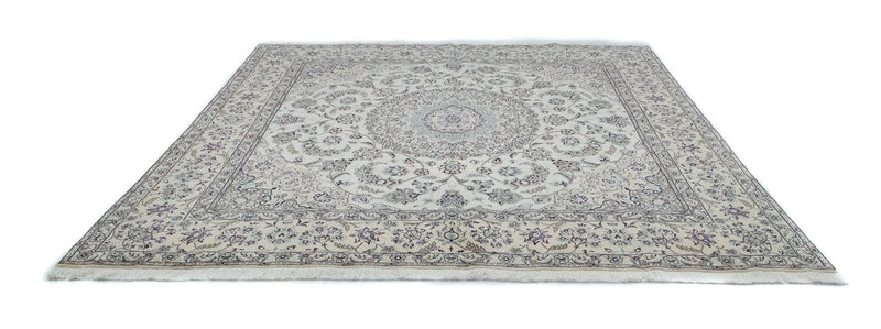 Persisk tæppe - Nain - Royal firkantet  - 255 x 242 cm - naturlig hvid