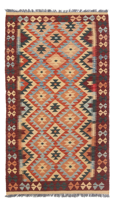 Kilim Maimana Tæppe 104x198cm - Uldtæppe