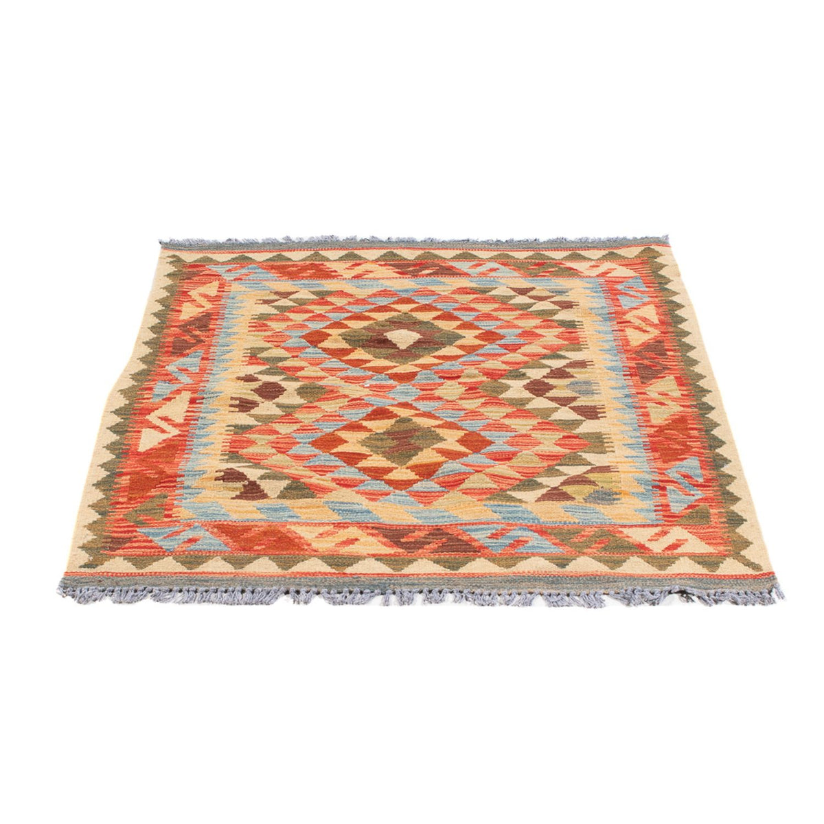 Kelim Carpet - Splash - 114 x 87 cm - flerfarvet