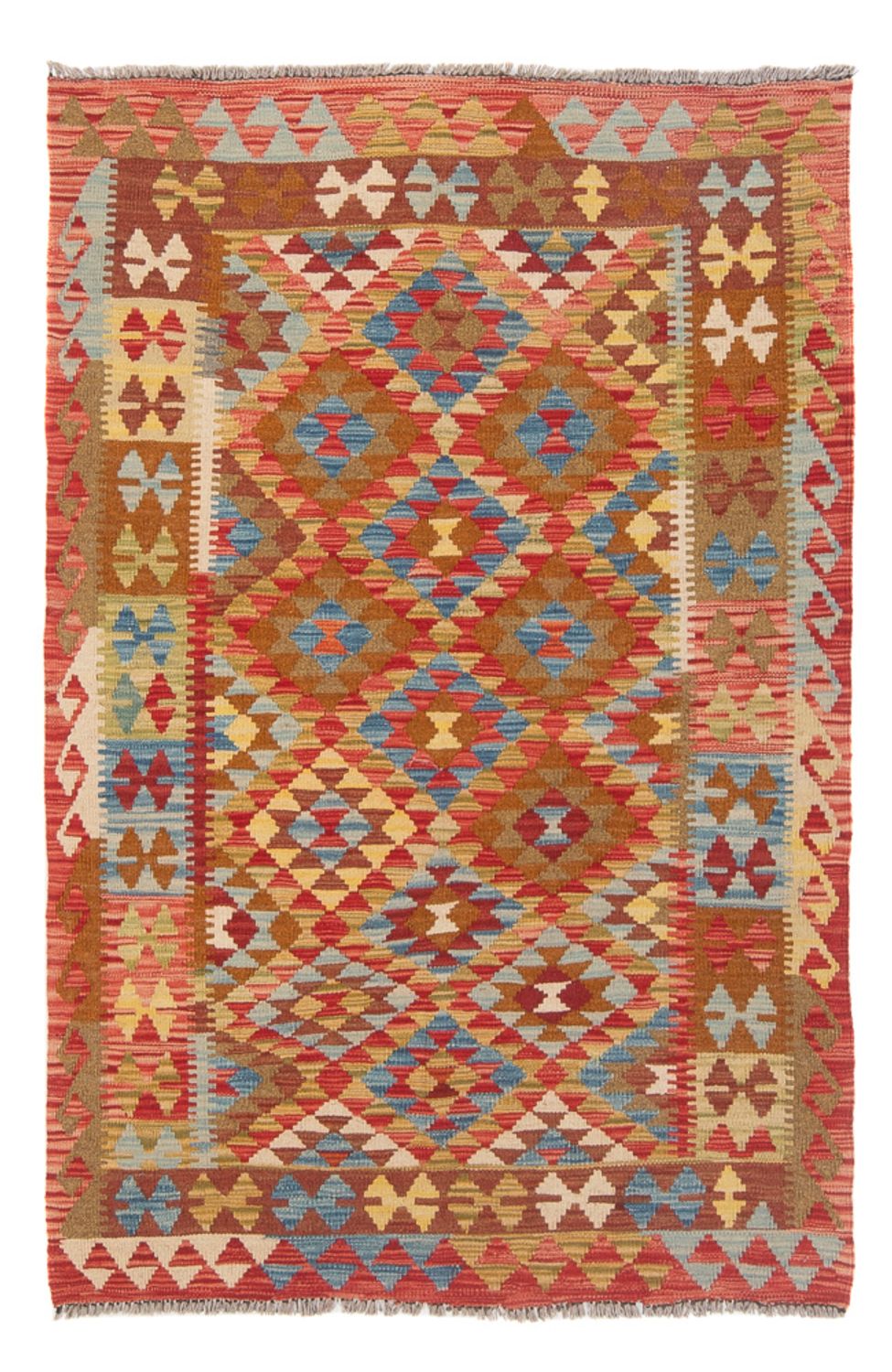 Kelim Carpet - Splash - 149 x 98 cm - flerfarvet