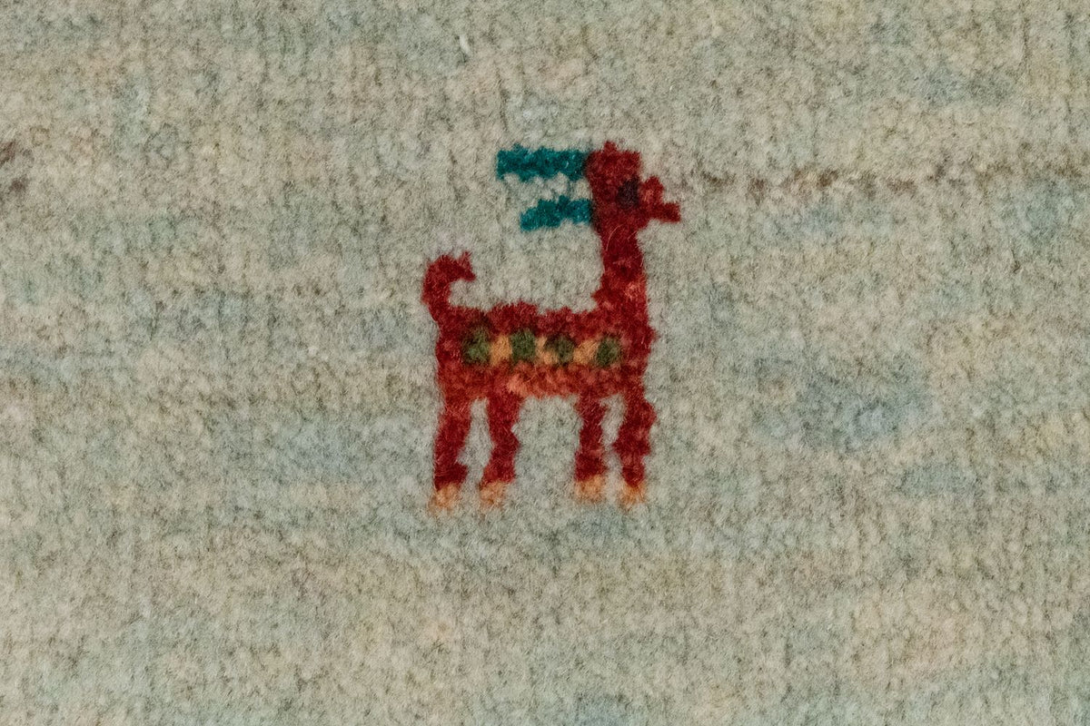 Gabbeh-tæppe - Persisk - 60 x 40 cm - flerfarvet
