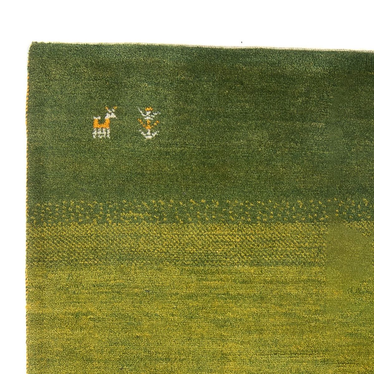 Gabbeh-tæppe - Persisk - 201 x 148 cm - grøn