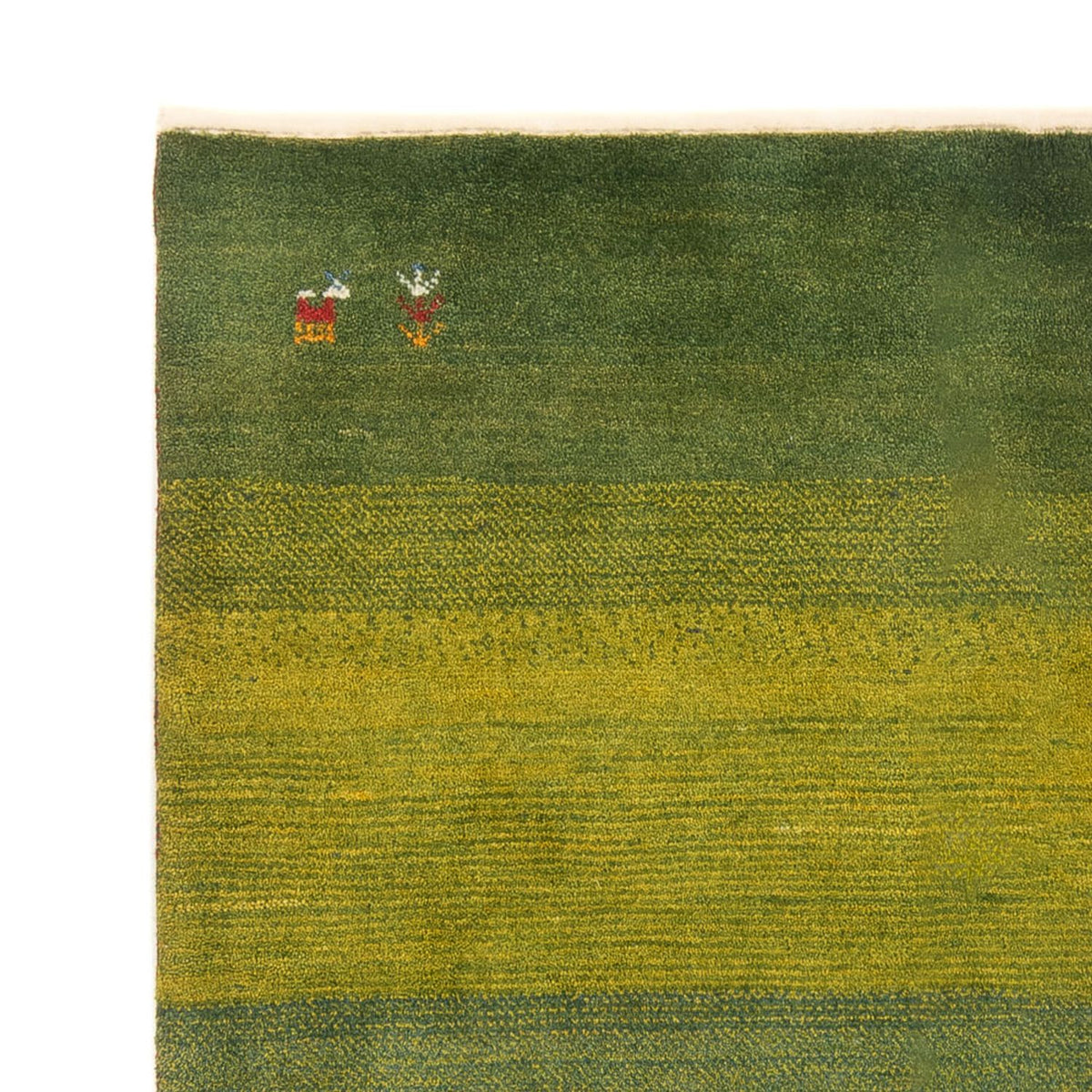 Gabbeh-tæppe - Persisk - 204 x 152 cm - grøn