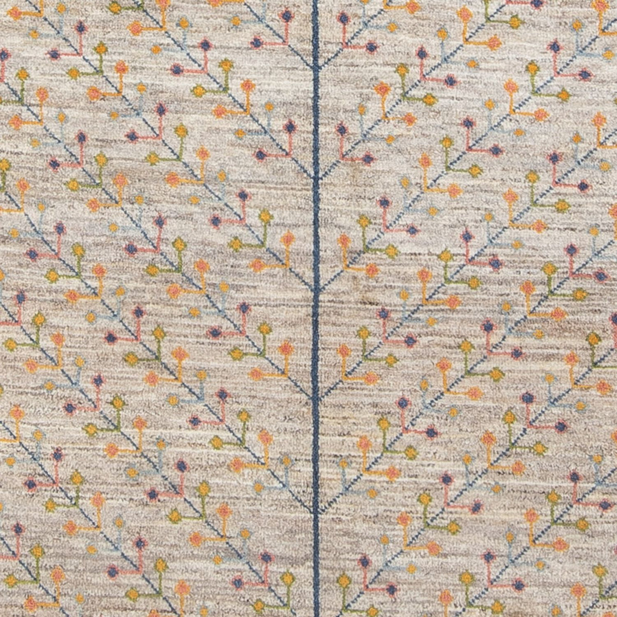 Gabbeh-tæppe - Persisk - 200 x 151 cm - mørk beige