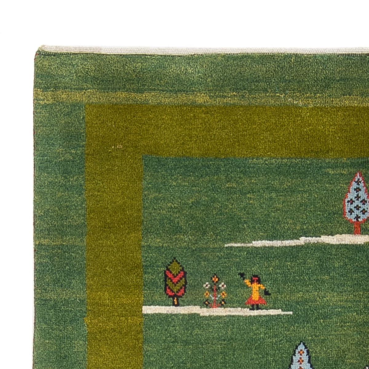 Gabbeh-tæppe - Persisk - 183 x 120 cm - grøn