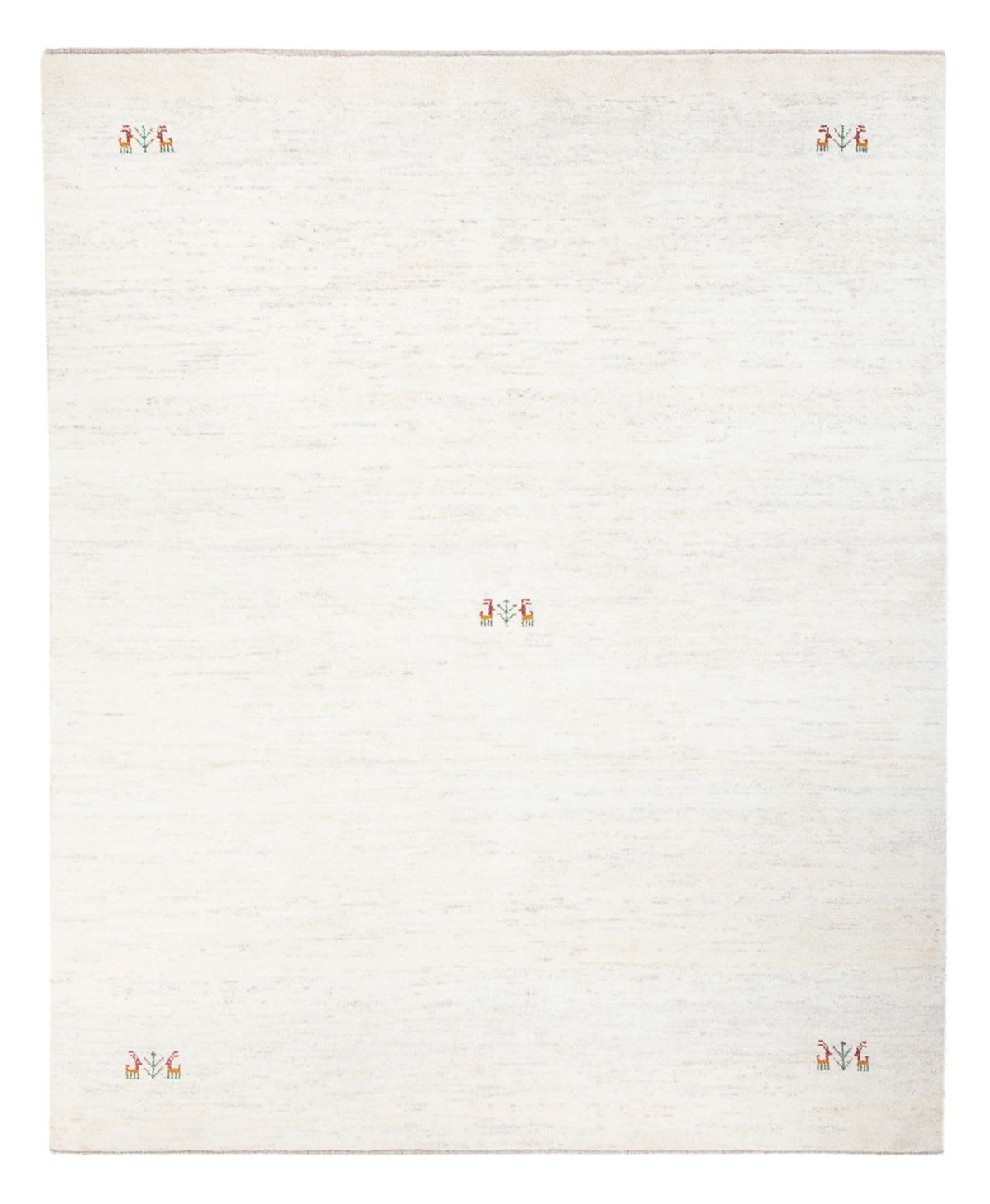 Gabbeh-tæppe - Persisk - 243 x 198 cm - hvid