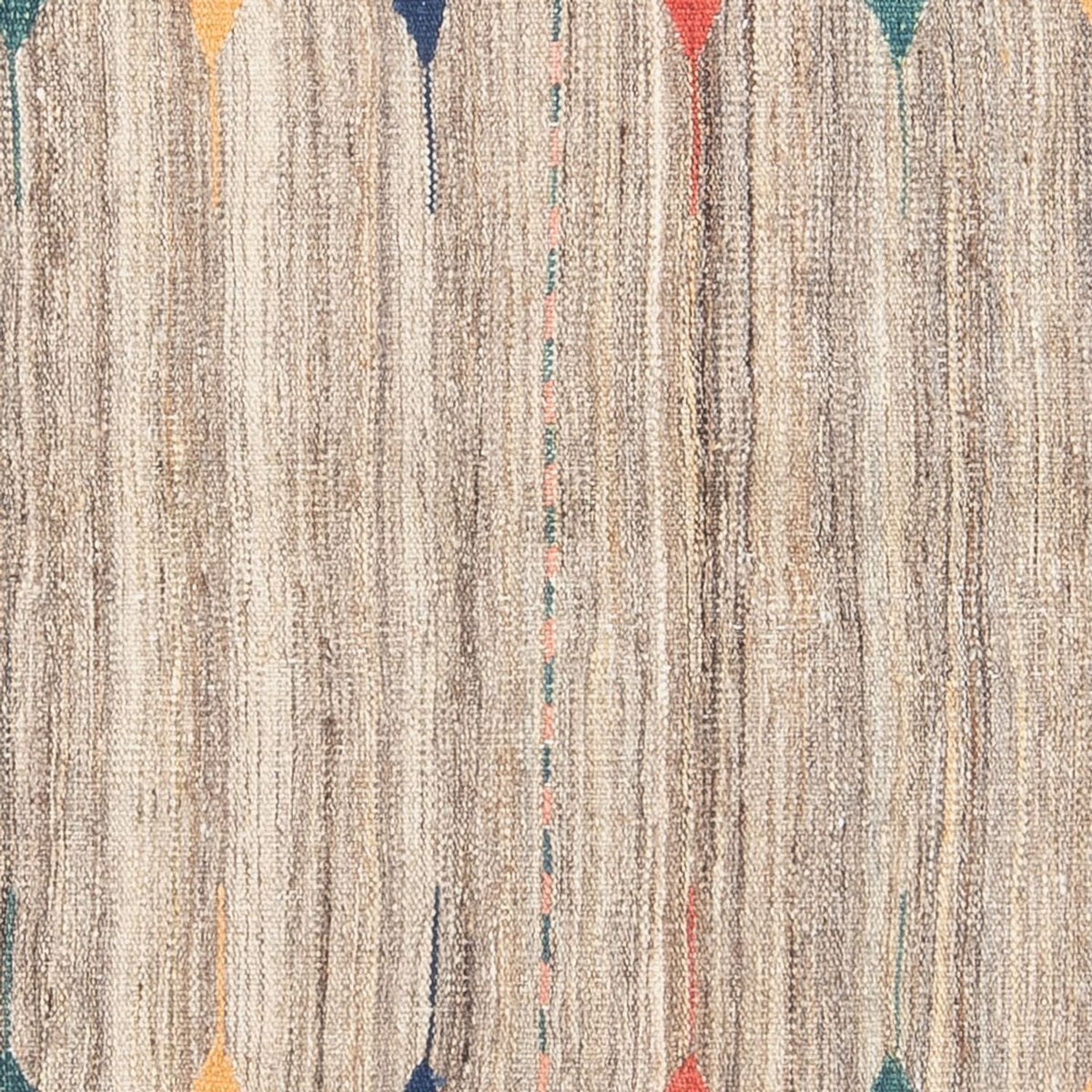 Kelim-tæppe - orientalsk firkantet - 128 x 125 cm - mintgrøn