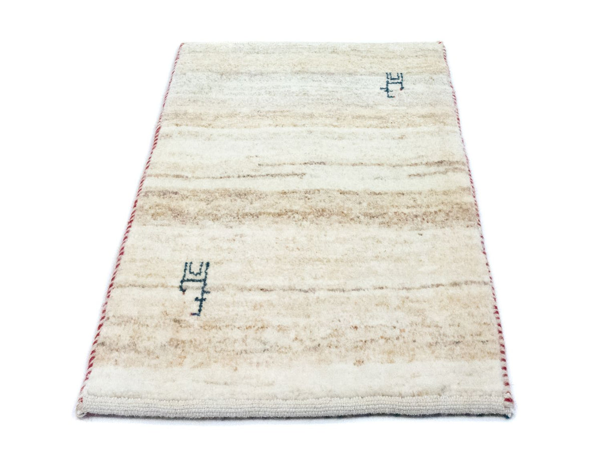 Gabbeh-tæppe - Persisk - 60 x 40 cm - beige