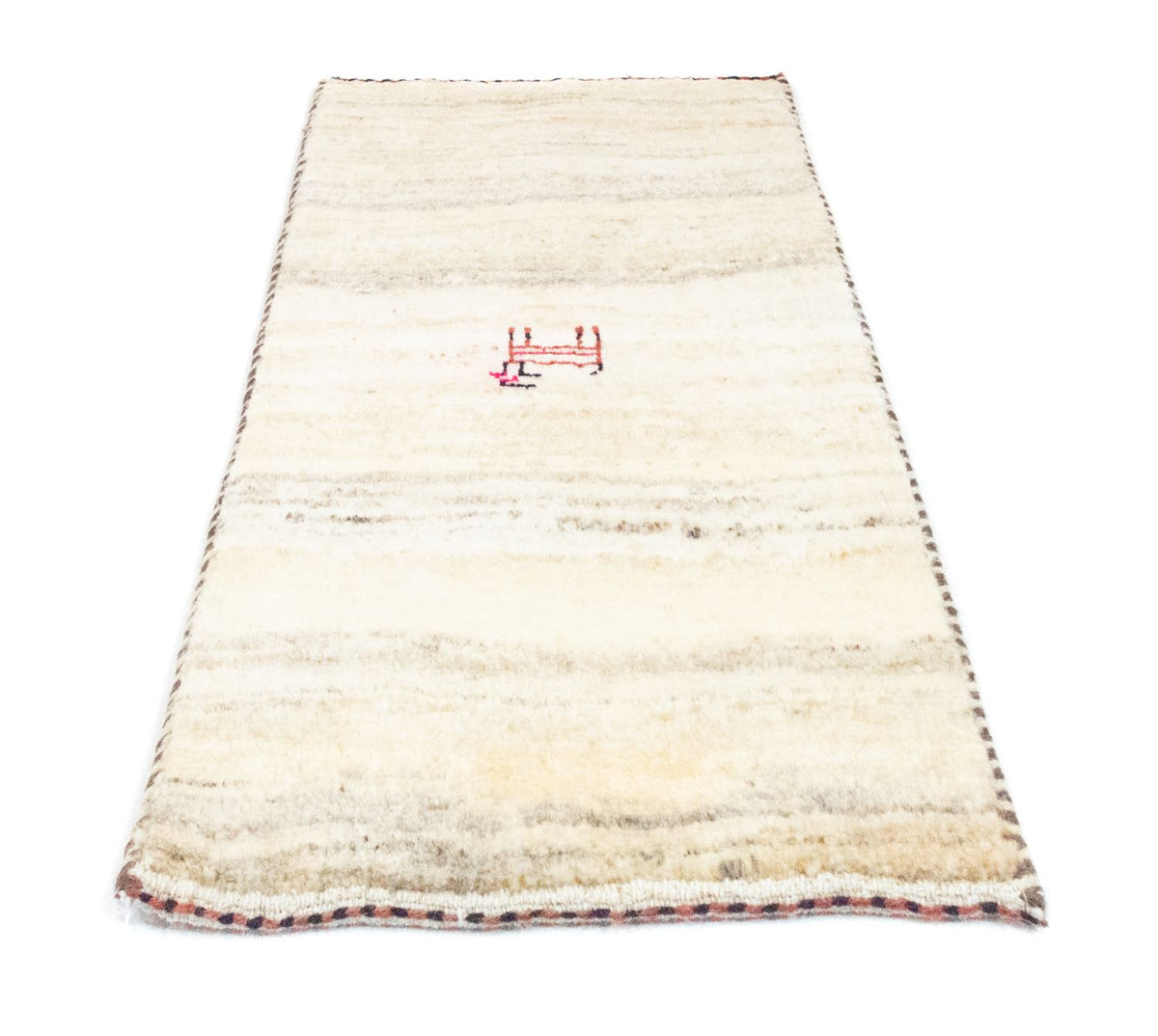 Gabbeh-tæppe - Persisk - 60 x 40 cm - beige
