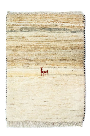 Gabbeh-tæppe - Persisk - 60 x 40 cm - beige