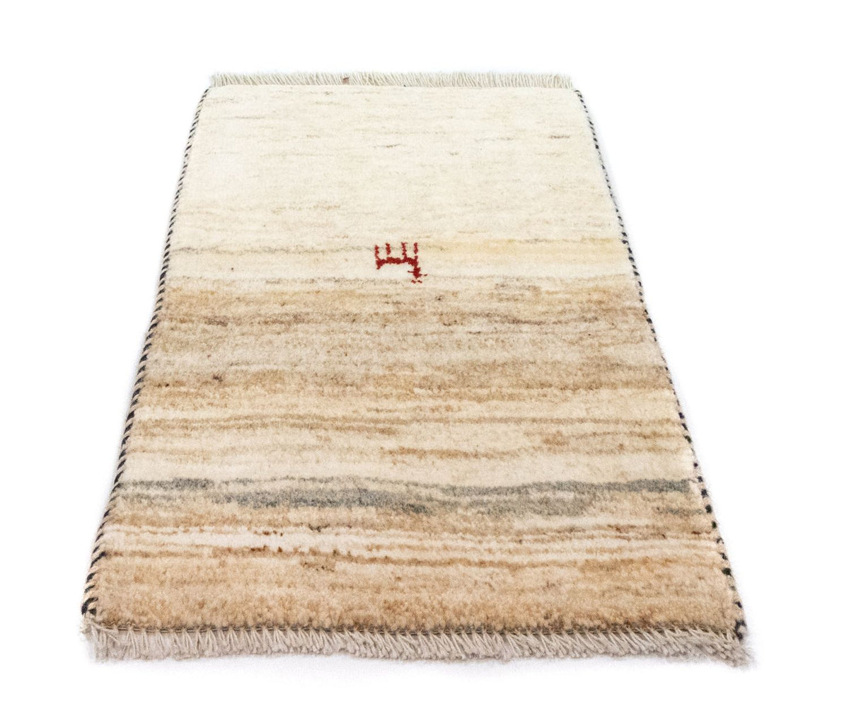 Gabbeh-tæppe - Persisk - 60 x 40 cm - beige
