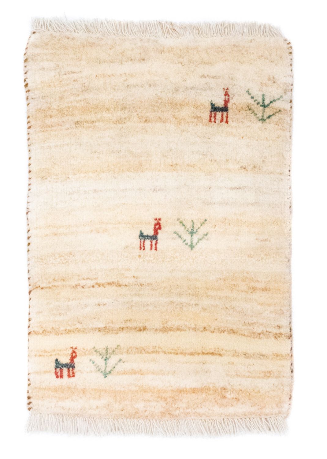 Gabbeh-tæppe - Persisk - 60 x 40 cm - brun