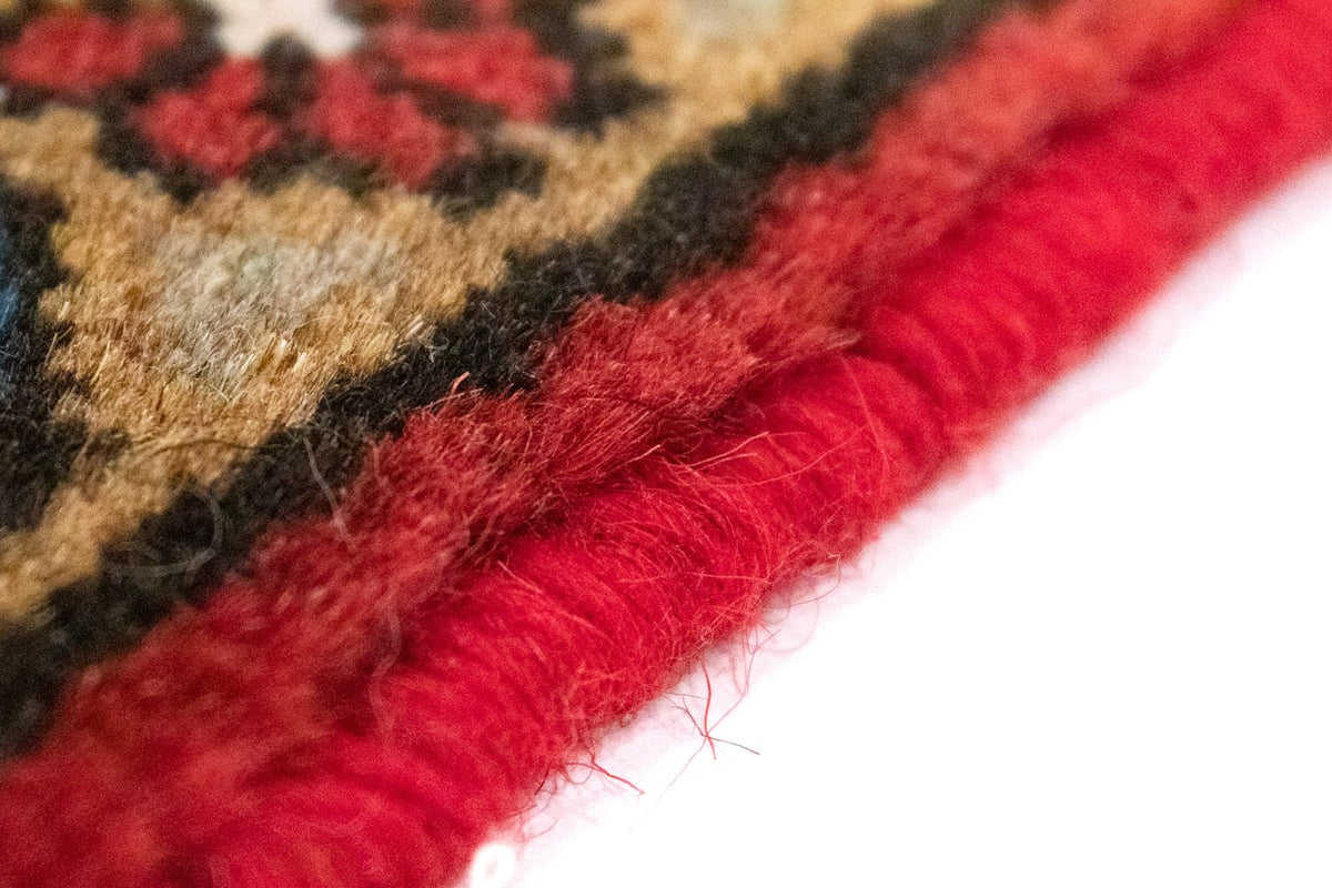 Persisk tæppe - Nomadisk firkantet - 54 x 40 cm - rød