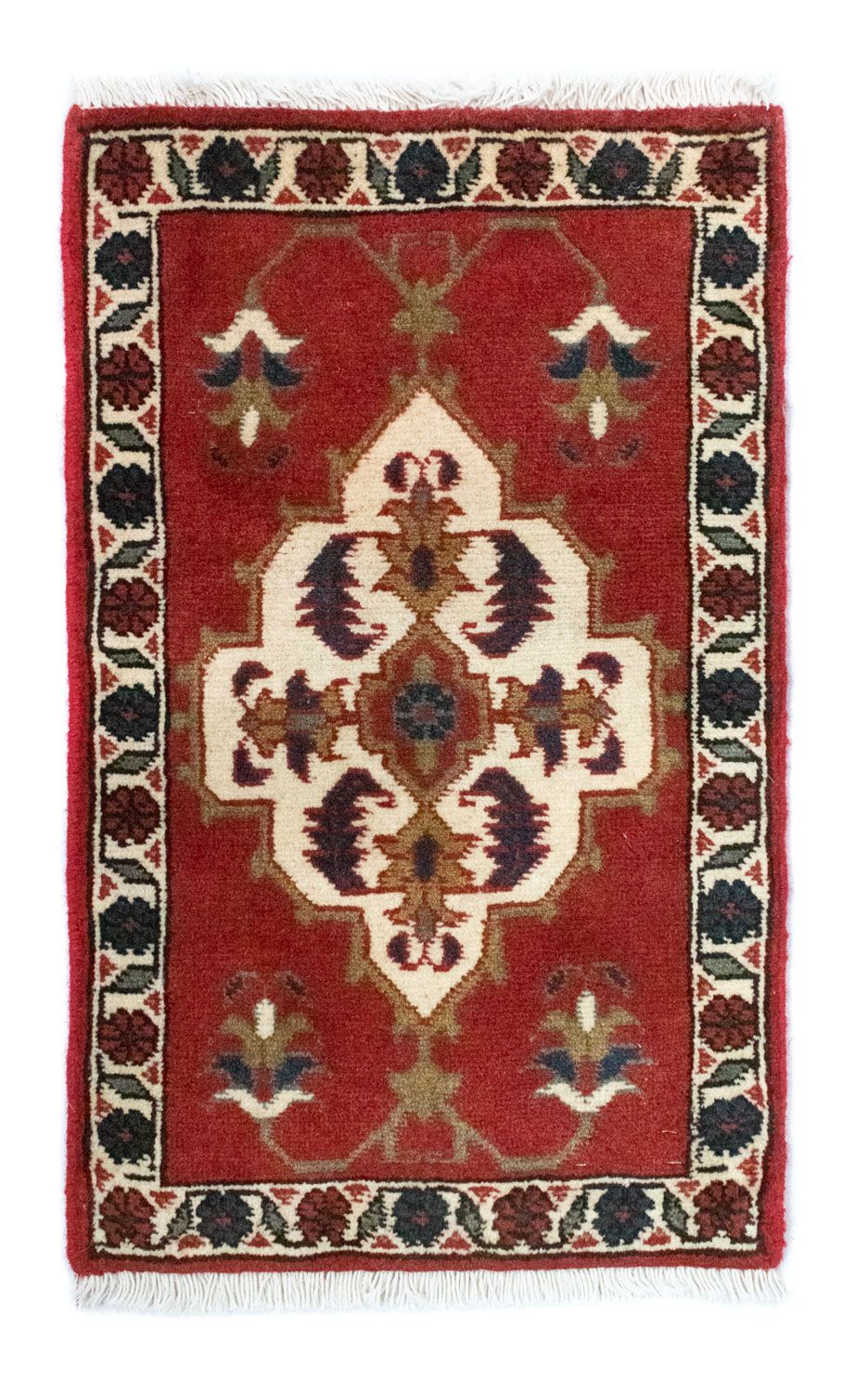 Persisk tæppe - Nomadisk firkantet - 54 x 40 cm - rød
