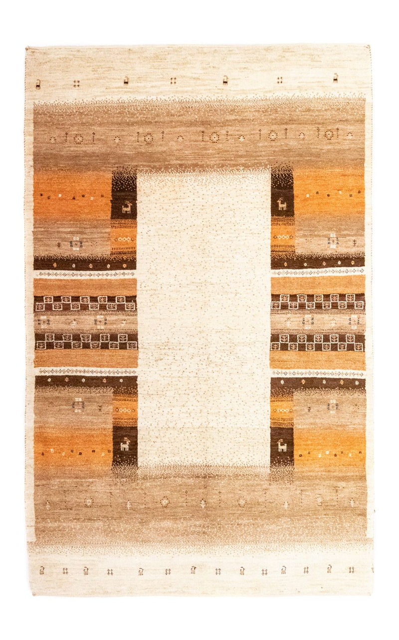 Gabbeh Tæppe - Loribaft Persisk - 257 x 160 cm - beige