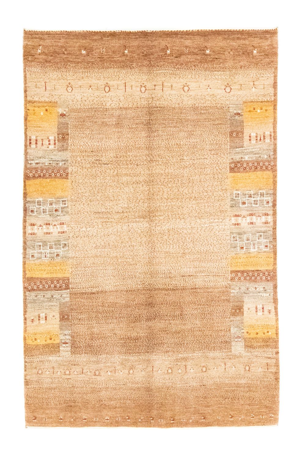 Gabbeh Tæppe - Loribaft Persisk - 250 x 159 cm - brun
