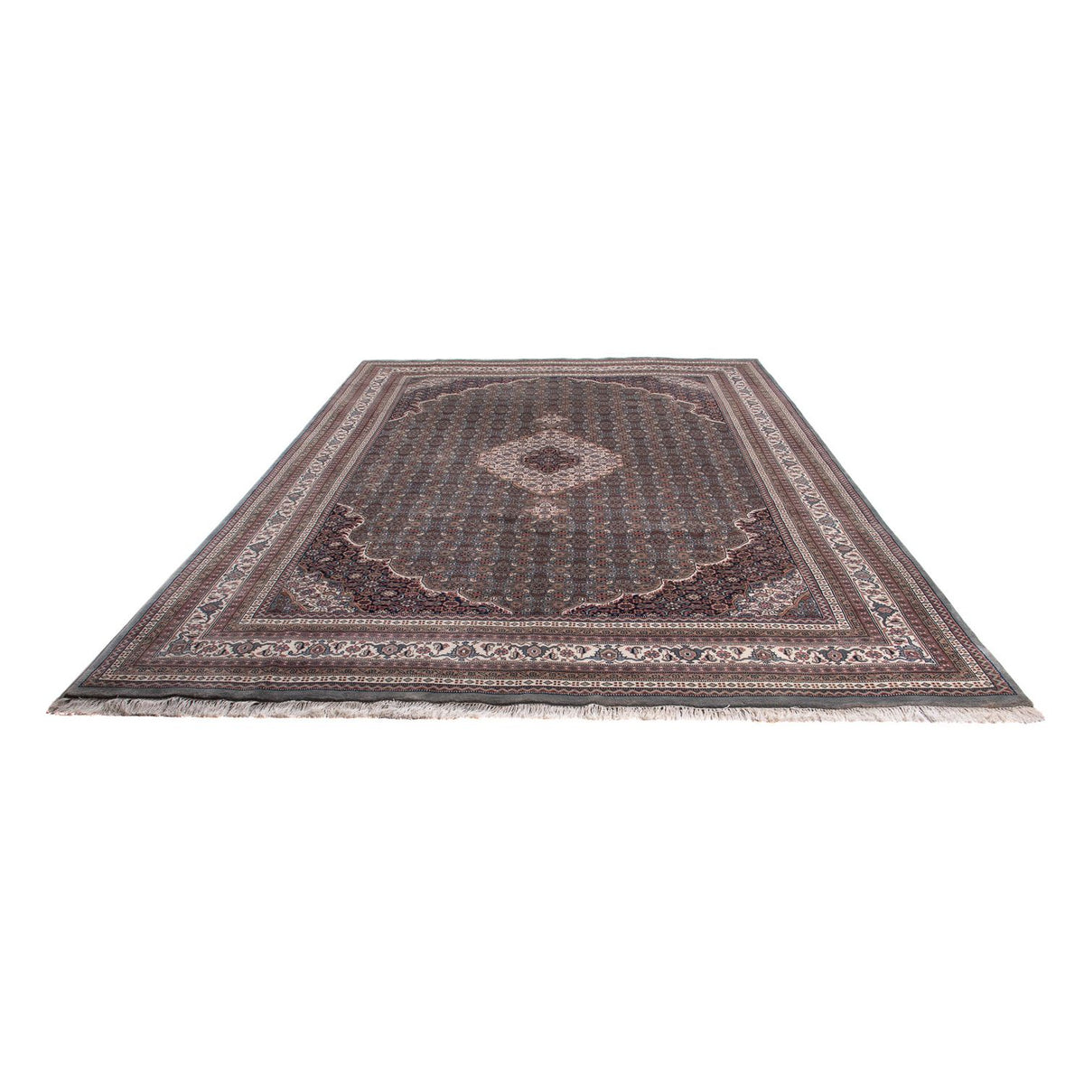 Orientalsk tæppe - Bijar - Indus - 349 x 246 cm - mørkegrå