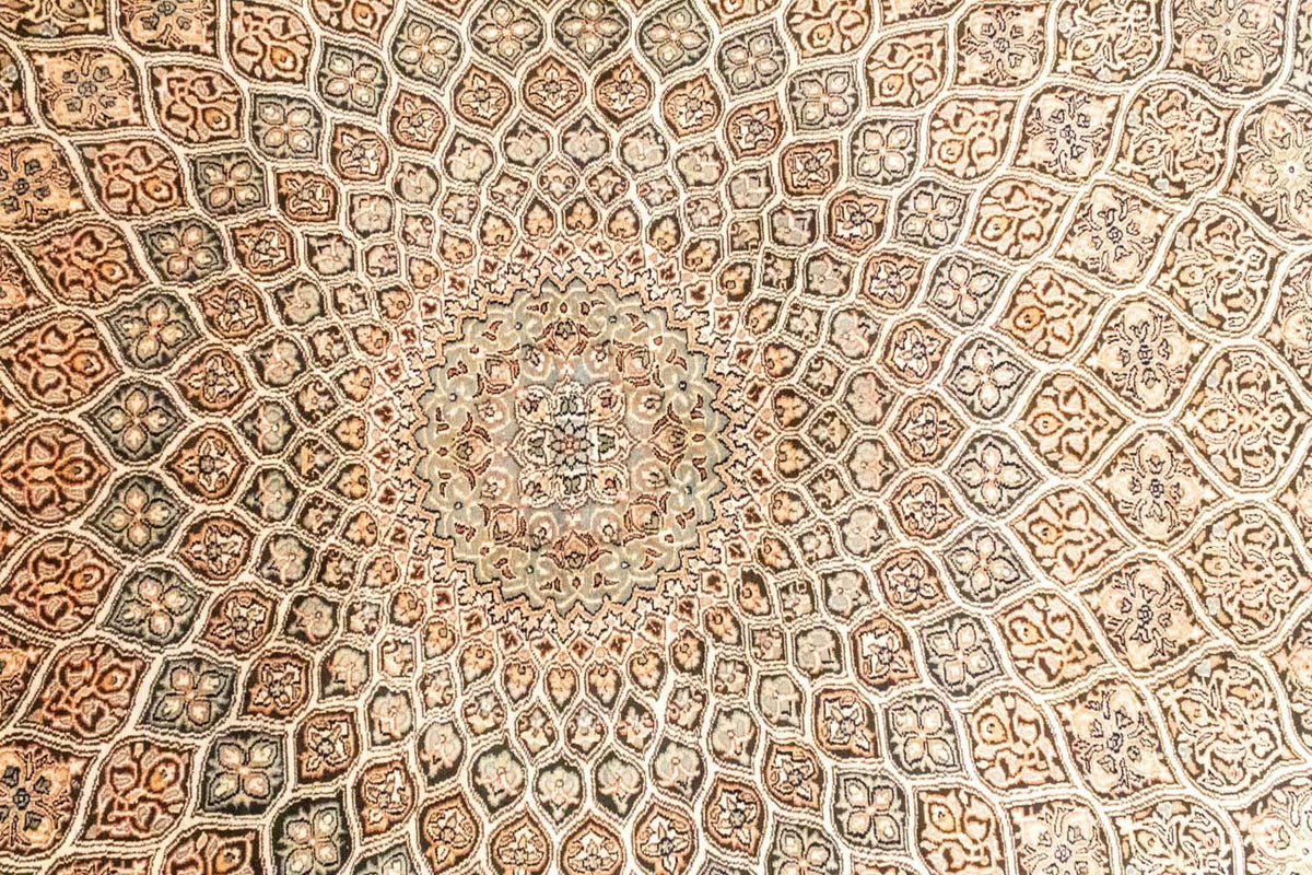 Silketæppe - Kashmir Silk - 280 x 185 cm - brun