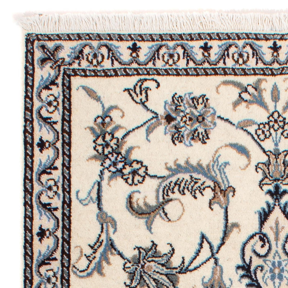 Persisk tæppe - Nain - 137 x 88 cm - beige