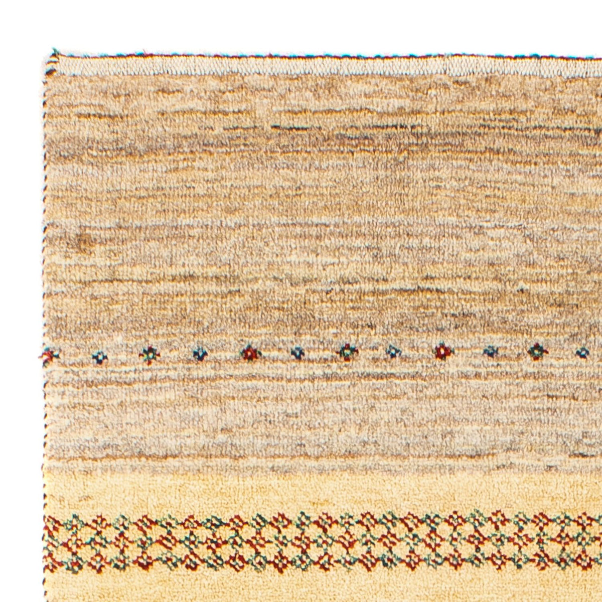 Gabbeh Tæppe - Loribaft Persisk - 138 x 79 cm - beige