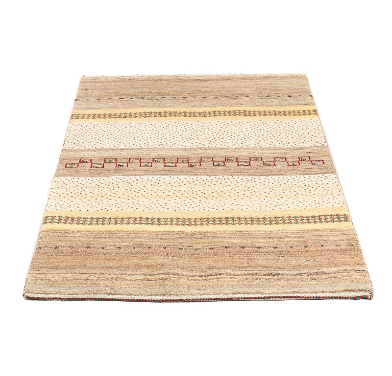 Gabbeh Tæppe - Loribaft Persisk - 138 x 79 cm - beige