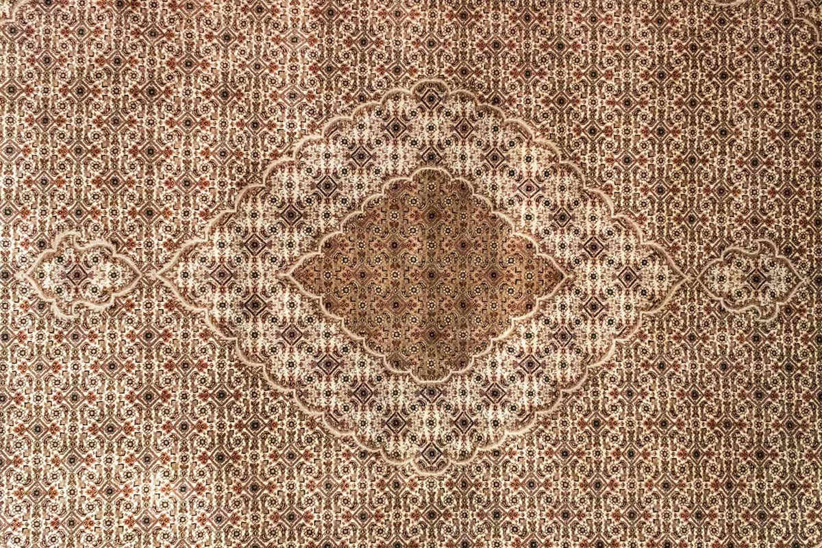 Persisk tæppe - Tabriz - 296 x 205 cm - brun