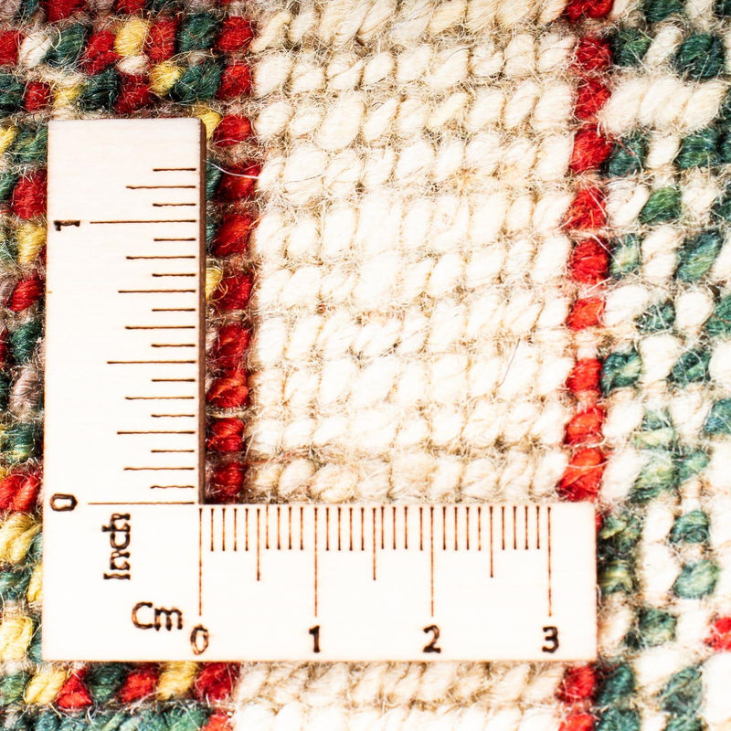 Gabbeh Tæppe - Loribaft Persisk - 150 x 106 cm - beige