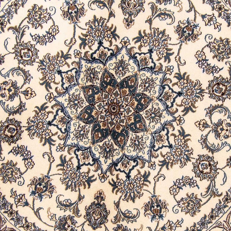 Persisk tæppe - Nain rundt  - 200 x 200 cm - beige