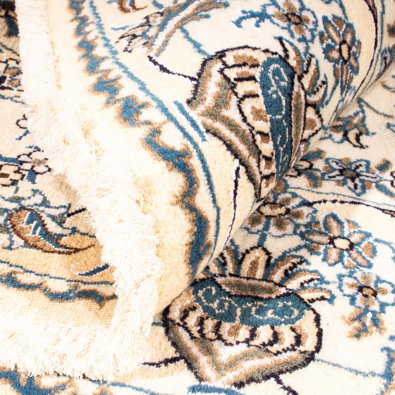 Persisk tæppe - Nain rundt  - 200 x 200 cm - beige