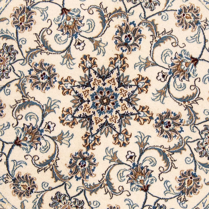 Persisk tæppe - Nain rundt  - 150 x 150 cm - beige