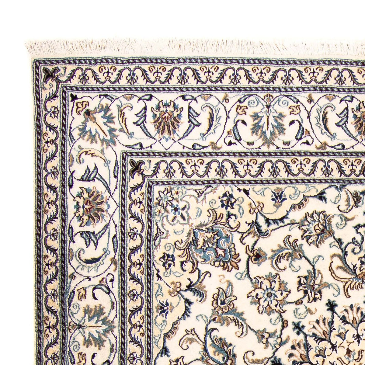 Persisk tæppe - Nain firkantet - 200 x 195 cm - beige