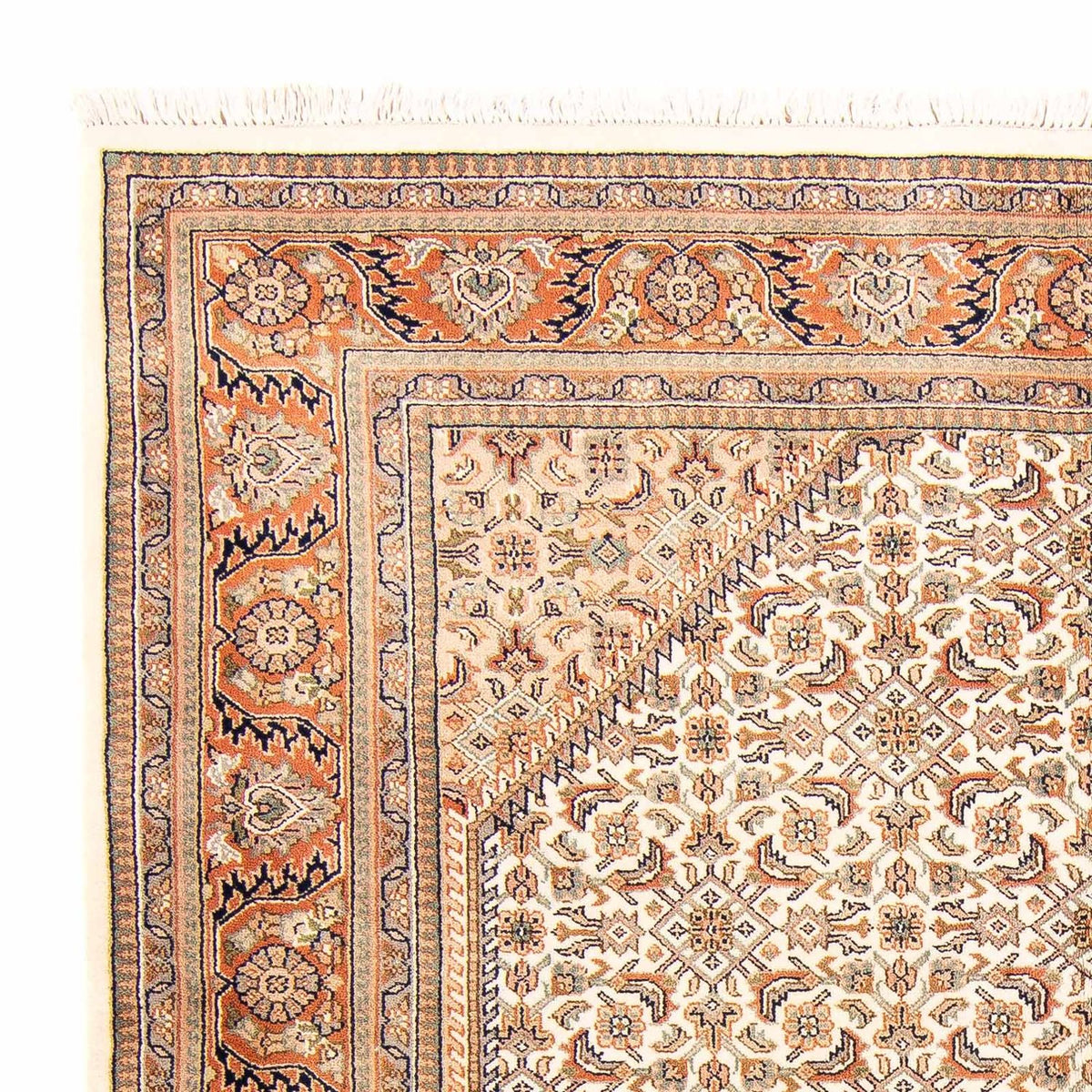 Orientalsk tæppe - Bijar - Indus - 235 x 173 cm - beige