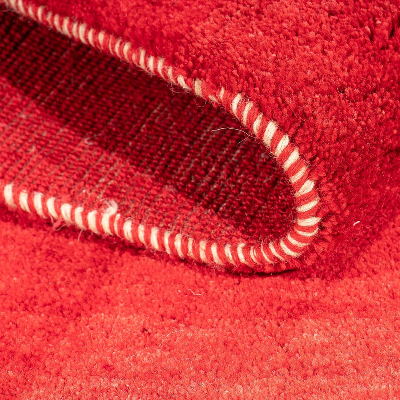 Gabbeh Tæppe - Loribaft Persisk - 130 x 76 cm - mørkerød