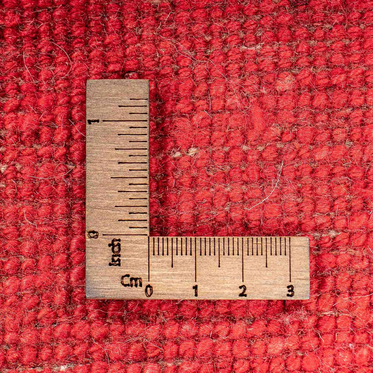 Gabbeh Tæppe - Loribaft Persisk - 130 x 76 cm - mørkerød