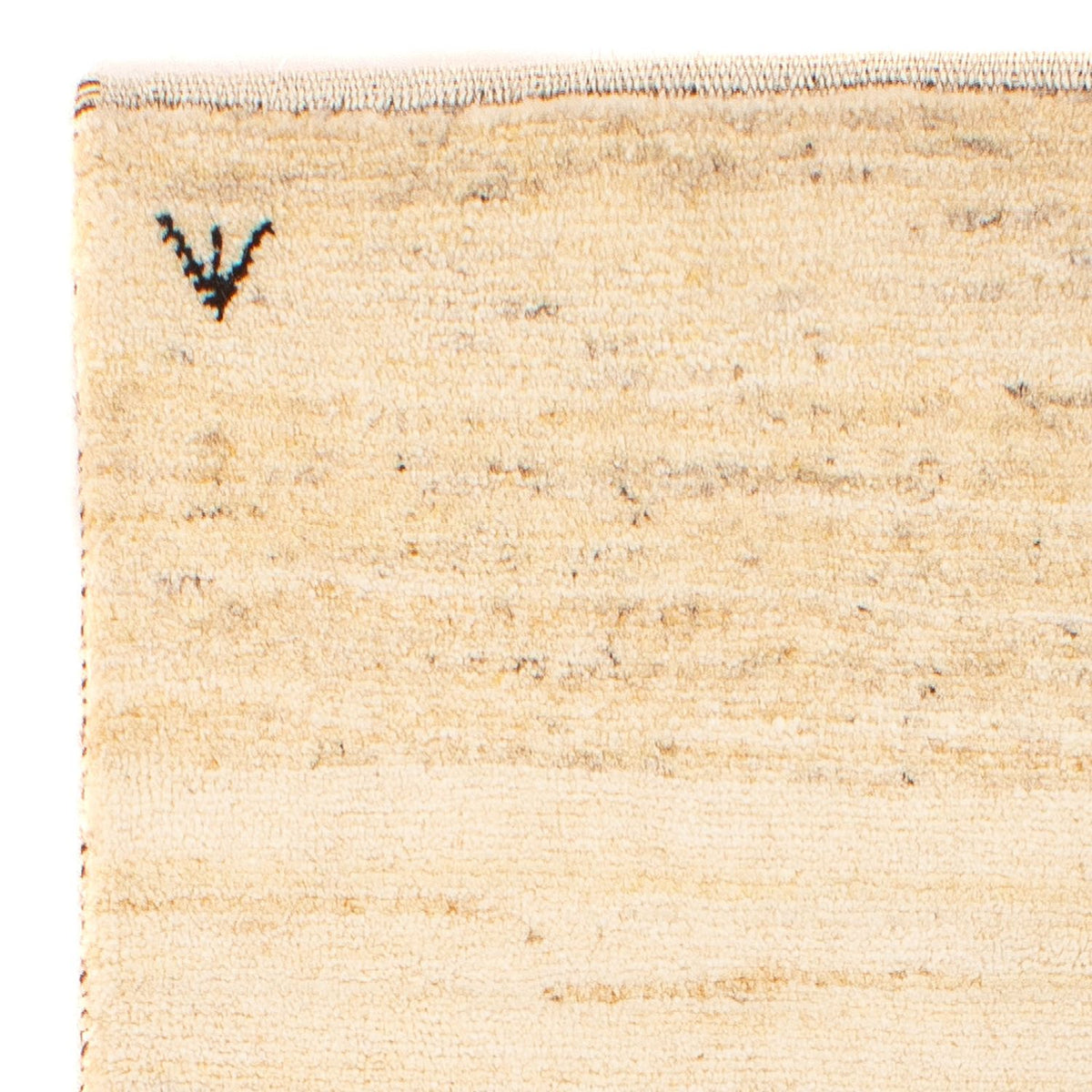 Gabbeh Tæppe - Loribaft Persisk - 129 x 73 cm - beige