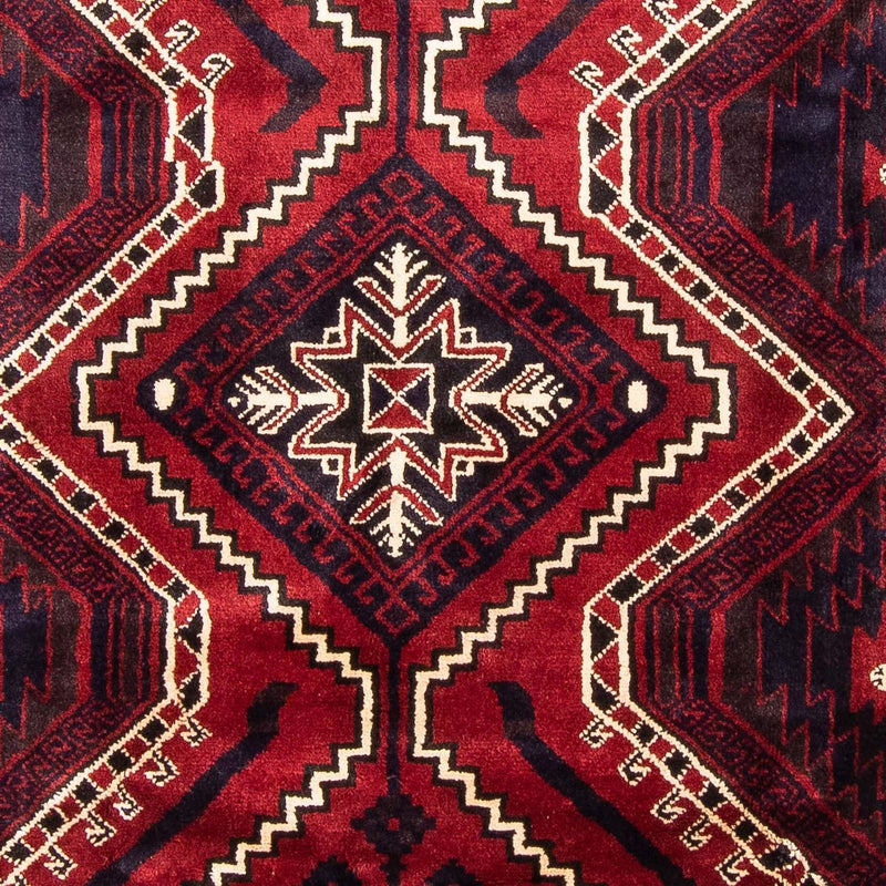 Persisk tæppe - Nomadisk - 326 x 230 cm - mørkerød