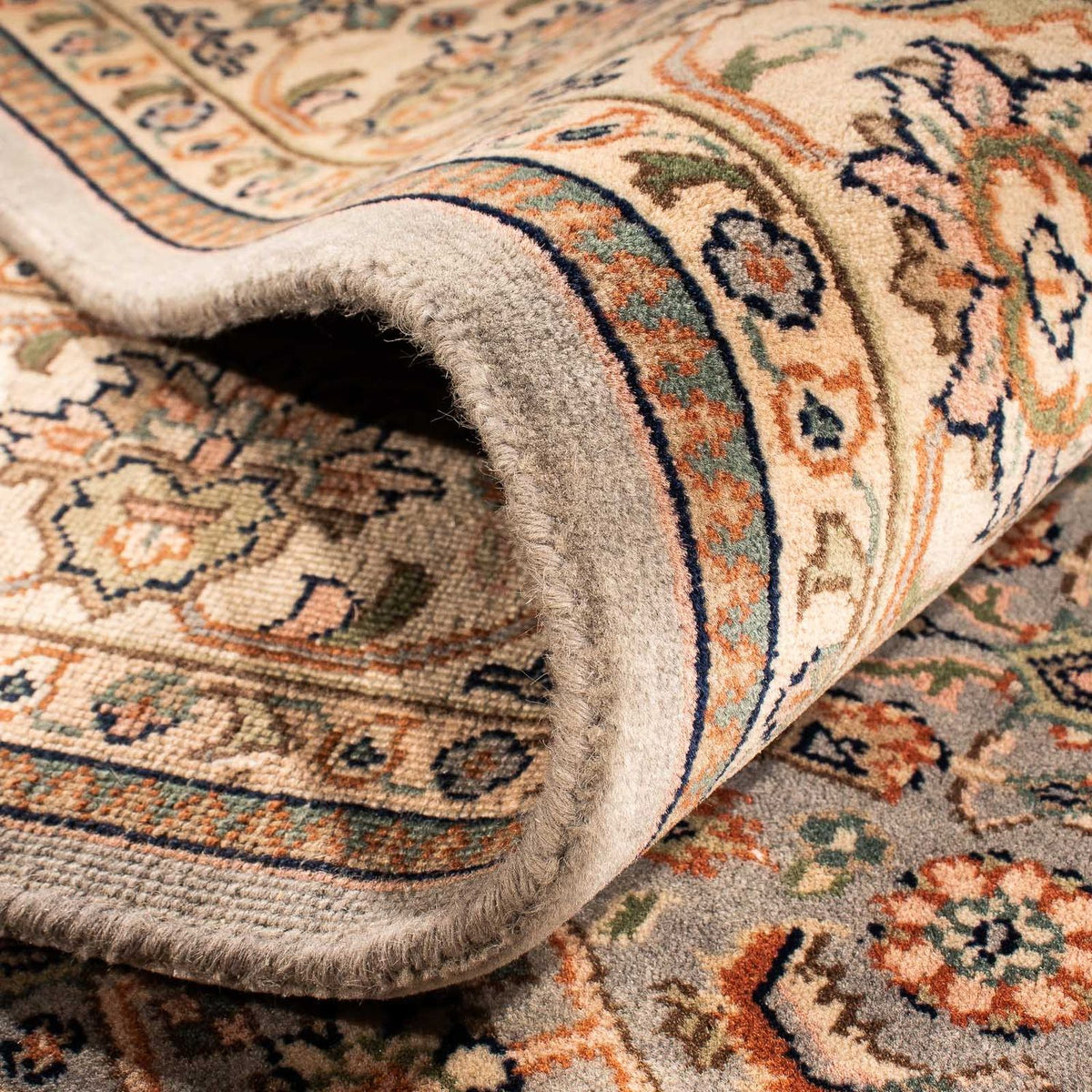 Orientalsk tæppe - Bijar - Indus - 242 x 169 cm - lys brun