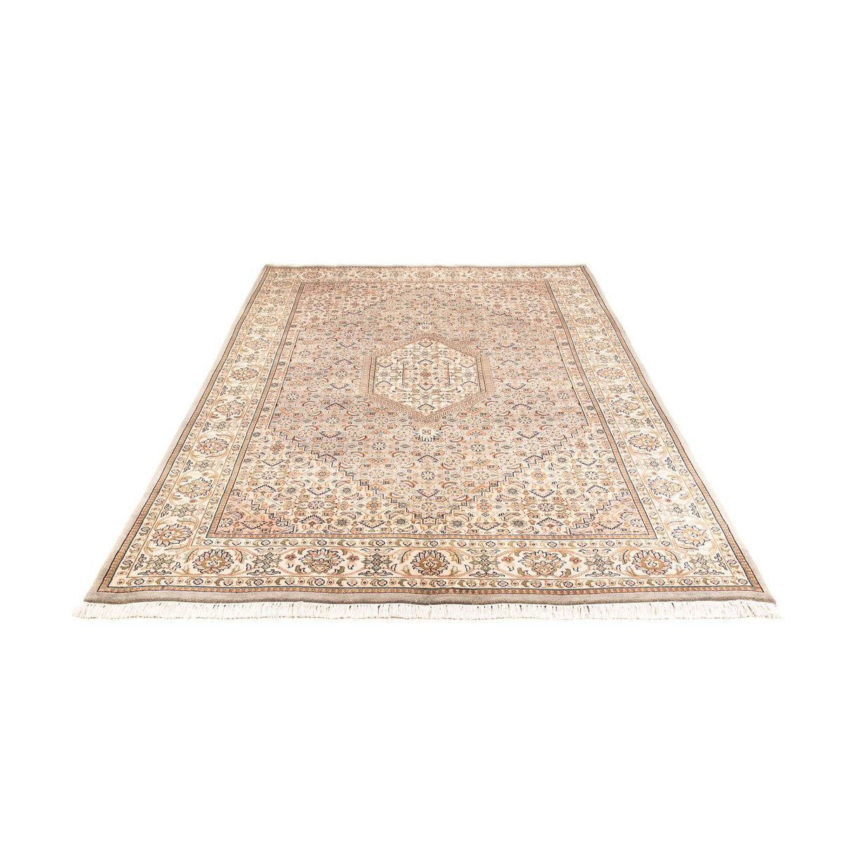 Orientalsk tæppe - Bijar - Indus - 242 x 169 cm - lys brun