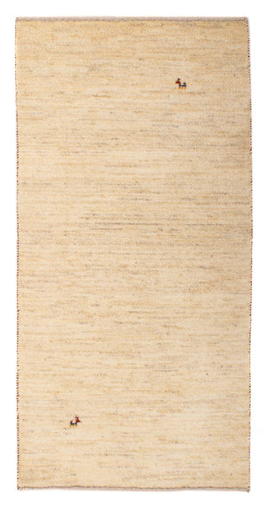 Gabbeh Tæppe - Loribaft Persisk - 137 x 72 cm - beige