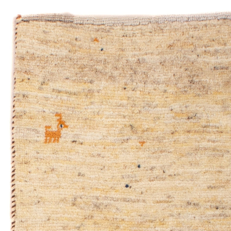 Gabbeh Tæppe - Loribaft Persisk - 131 x 72 cm - beige